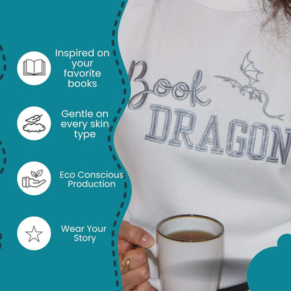Book DRAGON | Sweatshirt Unissexo – Bordado
