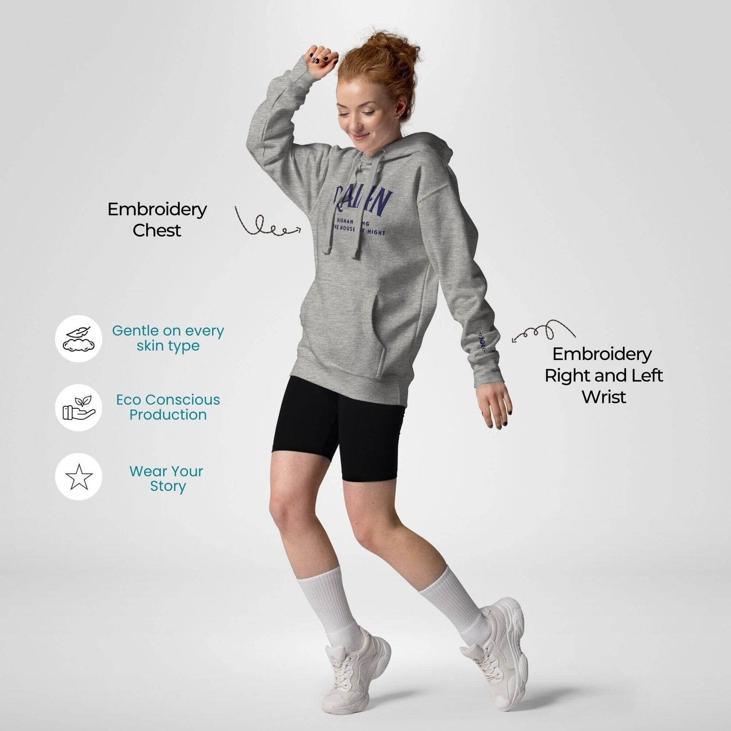 Raihn – Rei da Casa da Noite | Hoodie Unissexo – Bordado